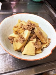 簡単◎たけのことツナの煮物-レシピのメイン写真