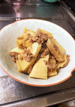 簡単◎たけのことツナの煮物-レシピのメイン写真