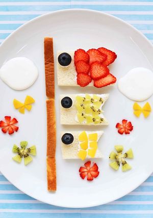 こどもの日に♪鯉のぼりのオープンサンド-レシピのメイン写真