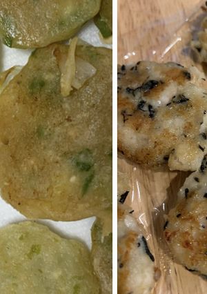 離乳食手づかみに！豆腐青のりひじきお焼き-レシピのメイン写真
