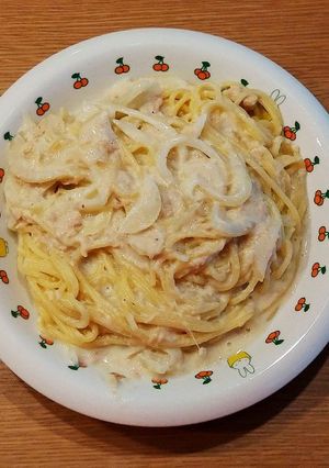 クリーム風ツナ缶パスタ-レシピのメイン写真