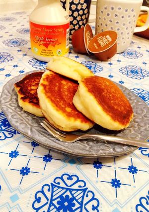 材料3つで作りきり☆お一人様ホットケーキ-レシピのメイン写真