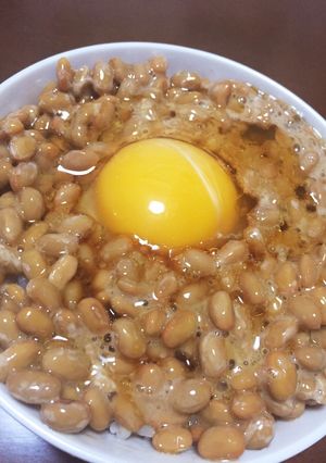 小腹が空いた時に！簡単！納豆卵かけご飯♪-レシピのメイン写真