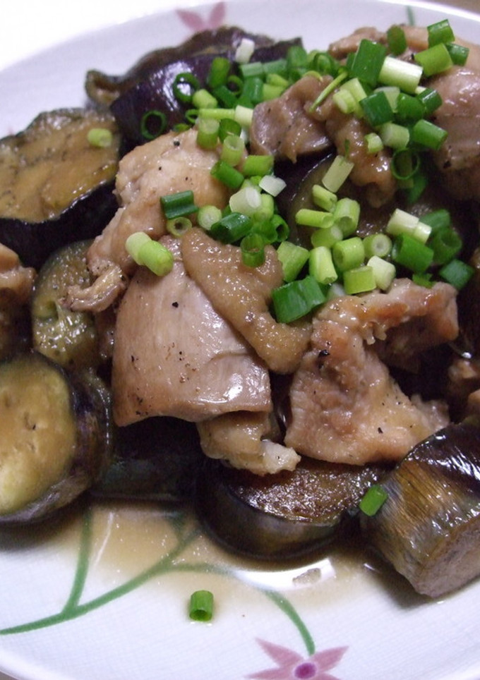 かったさんちの簡単なすと鶏肉のぽってり煮-レシピのメイン写真