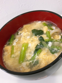 節約!卵と小松菜のあんかけうどん-レシピのメイン写真