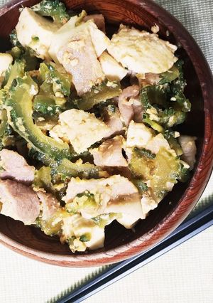 免疫アップ！豚肉のゴーヤチャンプルー！-レシピのメイン写真