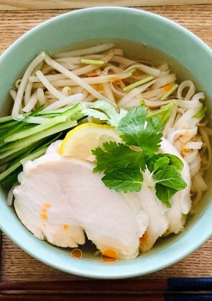 茹で鶏活用★簡単チキンフォー-レシピのメイン写真