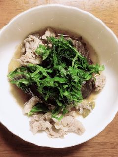 なすと豚バラの煮物-レシピのメイン写真