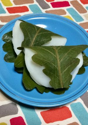 超簡単☆手作り餡子のレンジでチンする柏餅-レシピのメイン写真