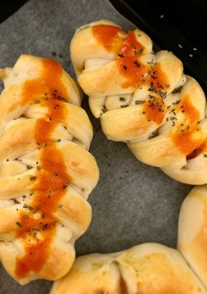 惣菜パンの成形②-レシピのメイン写真