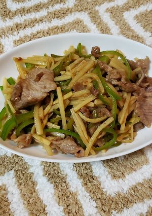 超簡単！ズボラヘルシー青椒肉絲-レシピのメイン写真