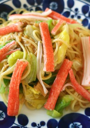 簡単！キャベツとなめ茸のパスタ-レシピのメイン写真