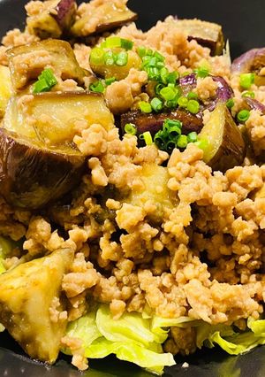 ナスとひき肉のサッパリ南蛮丼-レシピのメイン写真