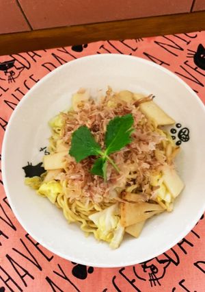春キャベツと筍の醤油焼きそば-レシピのメイン写真