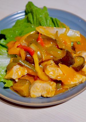 簡単！鶏胸肉の甘酢ケチャップ炒め-レシピのメイン写真