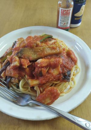 ヘルシー　ささみ　トマトソース　パスタ-レシピのメイン写真