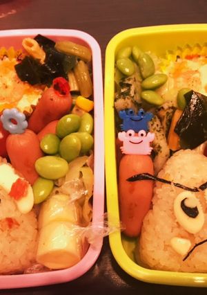 17キャラ弁　クリボー&ワンちゃん-レシピのメイン写真