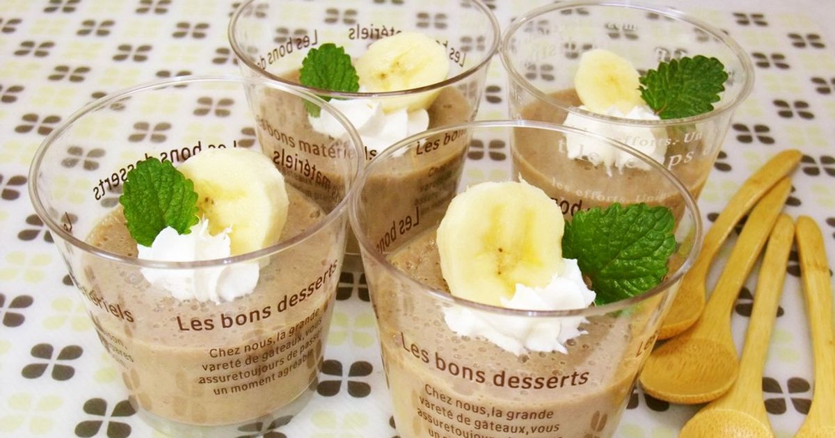 ゼラチン不要のバナナプリン! by おこげごはん 【クックパッド】 簡単