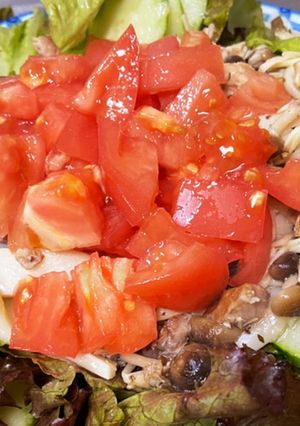きのこドレッシングの美味しいサラダ-レシピのメイン写真