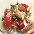 トマトとチキンのまぜるだけ中華風サラダ