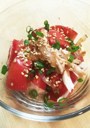 トマトとチキンのまぜるだけ中華風サラダ-レシピのメイン写真
