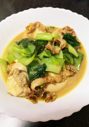 ホタテとチンゲンサイの炒め物-レシピのメイン写真
