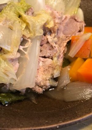 男飯　ごま油の白菜と豚バラのミルフィーユ-レシピのメイン写真