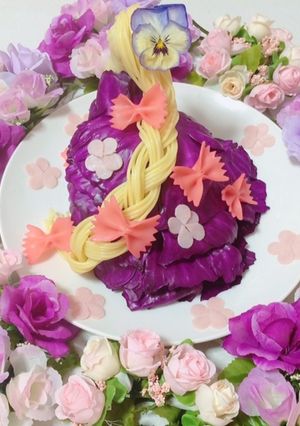 ディズニー ラプンツェル サラダパスタ-レシピのメイン写真