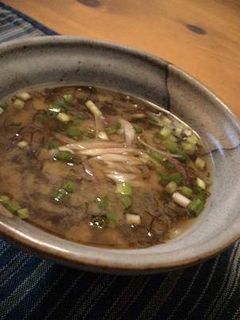 もずくとみょうがのお味噌汁-レシピのメイン写真