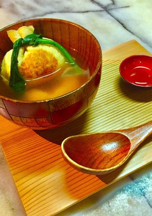 No2512お楽しみ巾着味噌汁蜂蜜添え-レシピのメイン写真