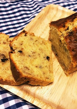 チョコバナナと胡桃のパウンドケーキ-レシピのメイン写真