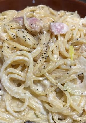 こってり☆和風豆腐クリームパスタ-レシピのメイン写真