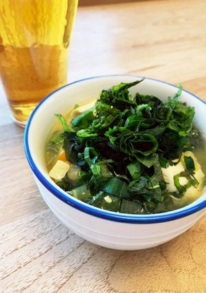 大葉香る爽やか味噌汁-レシピのメイン写真