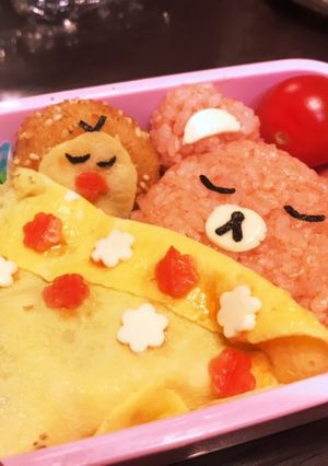 20キャラ弁　リラックマおやすみ-レシピのメイン写真
