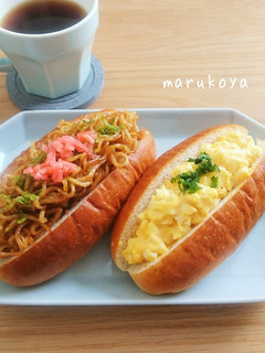 ブランチorランチ 焼きそばパンと卵パン-レシピのメイン写真