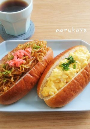 ブランチorランチ 焼きそばパンと卵パン-レシピのメイン写真