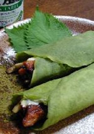 鮮やかなグリーンのラップロール__Vegetable Wrap Rolls-レシピのメイン写真