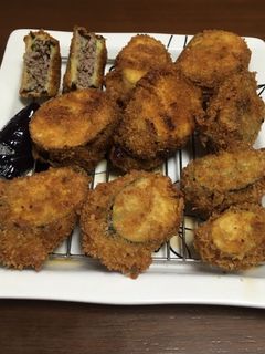 お得ナスのはさみ揚げ-レシピのメイン写真