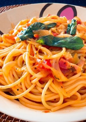 モッツァレラチーズのトマトソースパスタ-レシピのメイン写真