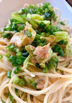 ツナマヨ醤油のキャベツパスタ-レシピのメイン写真