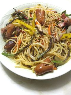 茎芹パスタ-レシピのメイン写真