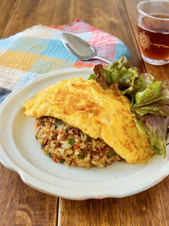 濃い旨オイスター炒飯*オムレツのせ-レシピのメイン写真