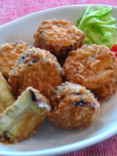 新生姜のなすはさみ揚げ-レシピのメイン写真