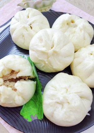 具だくさん手作り肉まん食べ応え有りますよ-レシピのメイン写真