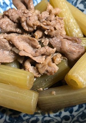 蕗と牛肉の炒め物-レシピのメイン写真