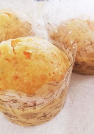 にんじんたっぷり♪米粉蒸しパン-レシピのメイン写真