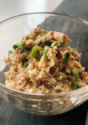 サバ缶で簡単☆山椒白和え(水切り豆腐)-レシピのメイン写真