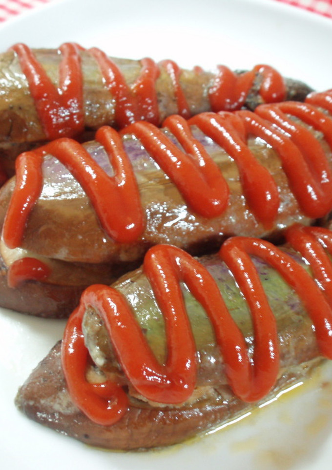 なすのひき肉はさみ焼き-レシピのメイン写真