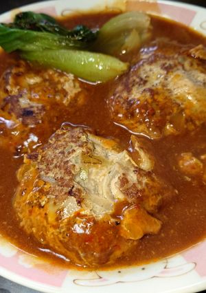 麻婆煮込みハンバーグ-レシピのメイン写真