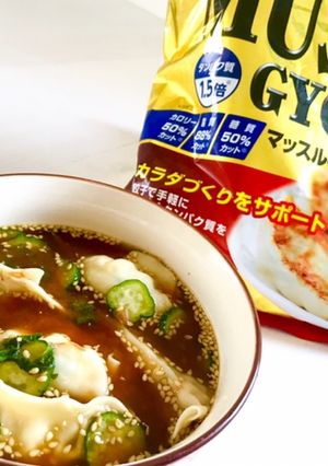 簡単アレンジ＊餃子のヘルシー冷汁-レシピのメイン写真